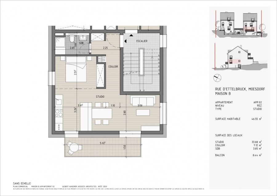 Studio à vendre à Moesdorf