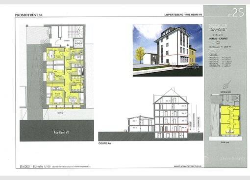 Bureau à vendre à Luxembourg-Limpertsberg - Réf. 6606959