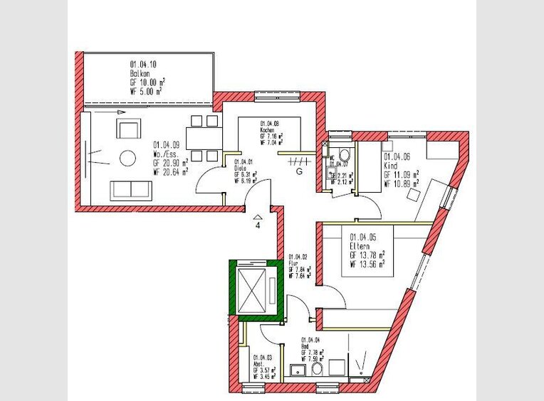 Appartement à vendre 3 Pièces à Trier (DE) - Réf. 7213247