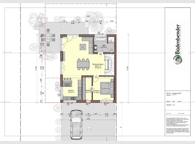 Doppelhaushälfte zum Kauf 4 Zimmer in Leithum (LU) - Ref. 6936047