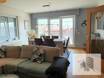 Lumineux appartement au 3ième (dernier) étage avec une surface pondérée de 79,47 m2 dans une résidence (sans ascenseur) de 6 unités uniquement, composé comme suit :

A l’étage : Hall d’entrée, WC d’hôtes, local buanderie/débarras, cuisine équipée individuelle, living/salle à manger (parquet) avec accès au balcon, 1 salle de bain et 2 chambres à coucher (parquet)

Sous-sol : une cave privative et un emplacement intérieur 

Écoles et crèches se trouvent à proximité. Accès facile aux transports publics et aux grands axes routiers.

Pour tout renseignements supplémentaires ou pour convenir un rendez-vous pour une visite, veuillez nous contacter par téléphone au (+352) 691 400 705 ou (+352) 691 400 706 ou par mail : info@17b.lu
