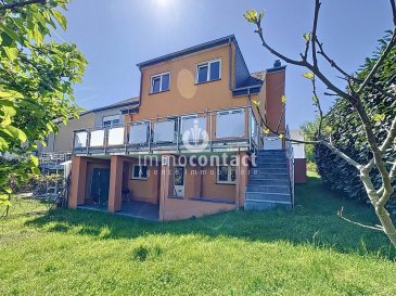 Charmante maison familiale libre de 3 cotés – 

L’agence immobilière Immo-Contact vous propose cette agréable maison de ±222 m² sur un terrain de 3.46 ares, située dans un quartier calme et résidentiel de Garnich, canton de Capellen.

Points forts: Emplacement paisible, proche des écoles, plaine de jeux, transports en commun, idéale pour une famille en quête de confort et de calme.

Disposition des espaces :

Rez-de-chaussée :

- Hall d’entrée accueillant
- Cuisine équipée individuelle avec espace salle à manger
- Salon donnant un accès direct à la terrasse et jardin, parfaits pour profiter des beaux jours
- WC séparé
- Garage 

A 1er étage : 

- Hall de nuit
- Suite parentale avec salle de bains et dressing
- 2 chambres à coucher d'environ 18 et 13 m², avec beaucoup de luminosité
- Salle de bain avec baignoire, douche et toilettes

A l'étage:

- Comble aménagé pouvant servir de chambre ou d'espace de jeux pour enfant

Au sous-sol: 

- Appartement de 40m² avec accès privatif, composé d'une chambre, cuisine équipée ouverte sur le salon donnant sur une terrasse et une salle de douche
- Grande cave
- Buanderie/chaufferie avec espace de stockage

Deux parkings extérieurs viennent compléter ce bien.

Maison en bon état, offrant un fort potentiel d’aménagement selon vos envies.

A savoir:

- Panneaux photovoltaïque utilisé pour l'électricité
- Disponible pour Aout/Septembre 2025.

Visites possibles en semaine et le samedi.

Contactez-moi dès maintenant au +352 621 758 643.

Estimation gratuite de votre bien en 48h: Appelez-nous au +352 26 311 992 ou écrivez à anastasia.feron@immocontact.lu.

 ---------- 
Charming family house free on 3 sides -

Immo-Contact estate agency offers you this pleasant house of ±222 m² on a plot of 3.46 ares, located in a quiet residential area of Garnich, canton of Capellen.

Highlights: Peaceful location, close to schools, playground, public transport, ideal for a family looking for comfort and peace and quiet.

Layout :

Ground floor :

- Welcoming entrance hall
- Separate fitted kitchen with dining area
- Living room with direct access to the terrace and garden, perfect for enjoying the warm weather
- Separate WC
- Garage

1st floor:

- Night hall
- Master suite with bathroom and dressing room
- 2 bedrooms of around 18 and 13 m², with plenty of natural light
- Bathroom with bath, shower and toilet

First floor:

- Fitted attic space that could be used as a bedroom or children's play area

In the basement:

- 40m² flat with private access, comprising a bedroom, fitted kitchen opening onto the living room with access to a terrace and a shower room.
- Large cellar
- Laundry/boiler room with storage space

Two outdoor parking spaces complete this property.

This house is in good condition and offers great potential for conversion as you wish.

Worth knowing:

- Photovoltaic panels used for electricity.
- Available for August/September 2025.

Visits possible during the week and on Saturdays.

Contact me now on +352 621 758 643.

Free valuation of your property in 48 hours: Call us on +352 26 311 992 or email anastasia.feron@immocontact.lu.