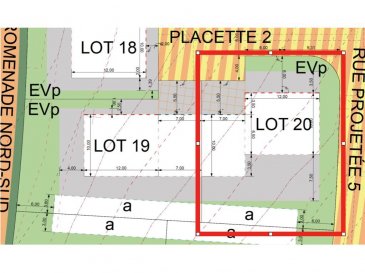 !!!!!!!! Projet pour une ou deux maisons à ne pas rater !!!!!!!!!!!<br><br>ImmoNordstroos à l\'honneur à vous proposer cet magnifique parcel superbement orienté plein sud côté jardin, accessible via une placette tranquille où les enfants pourront jouer sans trafic automobile dans un nouveau lotissement haute gamme.Possibilité d\'acheter la deuxième parcel également le lot numéro19 et 20 .<br><br>Lot 20<br>Numéro cadastral : 710/4205 Commune de Steinfort, section A de Steinfort Superficie : 5 ares 74 centiares<br>Surface constructible maximale autorisée : au total : 500 m2<br>- maison : 10 m x 12 m sur 2 niveaux hors sol + sous-sol autorisé = total 360 m2<br>- garage et dépendances attenantes : 7 m x 10 m hors sol + sous-sol autorisé = total 140 m<br><br>Pour plus de renseignements veuillez nous contacter au 661 791 504. <br>