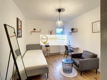 PLM Immobilière & Gestion de Patrimoine vous propose une chambre privative dans un appartement pour 2 personnes en colocation à Luxembourg-Bonnevoie à la rue Henri Vannerus. 
La location comprend une grande chambre et l’accès à la cuisine, salle de bains et cave communes, le tout complètement neuf et meublé (y compris machine à laver le linge). Le loyer est de 800 € toutes charges comprises (eau, chauffage, électricité, internet). 
A quelques minutes du centre-ville et de la gare centrale. 
Idéal pour commencer à Luxembourg, A voir!
Disponible de Suite!
Contrat de travail demandé
Pour davantage de renseignements, veuillez contacter Pierre-Laurent au +352.691.210.784.
