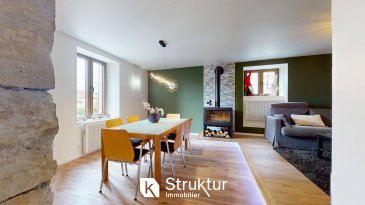 maison/villa 6 pièces.  MAISON RENOVEE + GRANGE SUR 5,78 ARES
 + POSSIBLITE D'ACQUERIR UN TERRAIN DIVISIBLE ET CONSTRUCTIBLE DE 17,53 ARES EN SUS
  
 +++ visite virtuelle sur demande +++ En exclusivité +++
 À Villette (54290), charmant village de Meurthe-et-Moselle, découvrez cette belle maison de caractère du 19 ème siècle, entièrement rénovée ces dernières années. Elle offre un cadre de vie paisible, mêlant authenticité et confort moderne.
  
 Edifié sur un terrain de 5,78 ares, la maison développe une surface habitable de 148 m2 et dispose en annexe d'une grange de 260 m2 au sol.
 La maison et la grange occupent un terrain de 5,78 ares (Possiblité d'acquérir un TERRAIN CONSTRUCTIBLE d'un une contenance de 17,53 ares en supplément)
   Elle se compose comme suit
  
 Au rez-de-chaussée : une entrée, un espace de vie de 50 m2 comprenant une cuisine équipée dotée d'une belle cheminée d'époque et un salon-salle à manger avec poêle à bois, un WC séparé, un espace buanderie, un couloir desservant les escaliers, et un garage.
 À l'étage : un grand palier distribue 4 chambres, une salle de bain avec douche à l'italienne, baignoire, double vasque, sèche-serviette, ainsi qu'un second WC séparé.
 Vous apprécierez le cachet de l'ancien, avec ses portes, sa cheminée et boiseries d'origine soigneusement conservées.
 Grenier non aménagé accessible par escalier escamotable,
 Cave voûtée en sous-sol
 En annexe : une grange et un garage
  
 Informations et visites : 06 03 40 96 27
 DPE D/B Estimation des coûts annuels d'énergie du logement Les coûts sont estimés en fonction des caractéristiques de votre logement et pour une utilisation standard sur 5 usages (chauffage, eau chaude sanitaire, climatisation, éclairage, auxiliaires) voir p.3 pour voir les détails par poste. entre 2 350 EUR et 3 240 EUR par an Prix moyens des énergies indexés sur les années 2021, 2022, 2023 (abonnements compris)
  
 Honoraires charges acquéreur inclus dans le prix : 5,62 %