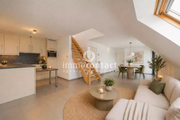 L'agence immobilière Immo-Contact vous propose ce magnifique duplex de +/− 103m² situé à Remich.

Situé dans un quartier agréable et bien desservi, cet appartement séduit par sa luminosité et son agencement soigné. Les espaces de vie ont été pensés pour offrir un cadre confortable et convivial, avec un séjour accueillant et une cuisine parfaitement intégrée à l’ensemble. L’atmosphère y est chaleureuse et fonctionnelle, idéale pour profiter pleinement du quotidien.
À proximité immédiate des commodités, des transports et des axes principaux.
Un bien idéal pour y vivre sereinement ou pour réaliser un investissement sûr.

Situé au 1er étage, le duplex se compose comme suit :

Au premier niveau:
- Pièce de vie comprenant espace salle à manger et salon et accès directe au balcon
- Cuisine équipée ouverte sur pièce de vie
- Balcon
- WC séparé

A l'étage:
- 3 chambres à coucher
- Salle de bains avec douche, double vasque, WC et fenêtre

Un parking intérieur, une cave et une buanderie en commun viennent compléter ce bien.

À savoir :
- Appartement entièrement rénové en 2021
- Aucun travaux à prévoir
- Disponibilité immédiate

Visites possibles en semaine et le samedi.

Pour toutes informations contactez-moi au +352 26 311 992.

Estimation de votre bien (sous 48h), contactez nous +352 26 311 992 ou sur info@immocontact.lu.*

 ---------- 
The estate agency Immo-Contact is pleased to present this magnificent duplex of approximately 103m² located in Remich.

Situated in a pleasant neighbourhood with excellent transport links, this flat appeals for its brightness and well-thought-out layout. The living areas have been designed to offer a comfortable and welcoming environment, featuring a cosy living room and a kitchen that blends seamlessly into the overall design. The atmosphere is warm and practical, ideal for making the most of everyday life.
Close to amenities, transport links and main roads.
An ideal property for peaceful living or as a sound investment.

Situated on the first floor, the duplex comprises the following:

On the ground floor:
- Living area comprising a dining area and lounge, with direct access to the balcony
- Fitted kitchen opening onto the living area
- Balcony
- Separate toilet

Upstairs:
- 3 bedrooms
- Bathroom with shower, double washbasin, toilet and window

An indoor parking space, a cellar and a shared laundry room complete this property.

Please note:
- Flat fully renovated in 2021
- No work required
- Available immediately

Viewings available during the week and on Saturdays.

For further information, please contact me on +352 26 311 992.

For a valuation of your property (within 48 hours), please contact us on +352 26 311 992 or at info@immocontact.lu.*