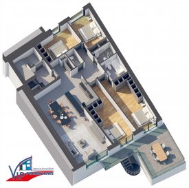 VIP Promotions s.a. vous propose en exclusivité cette résidence de deux unités en futur état d'achèvement.

Située à Filsodrf, en plein cœur de la commune de Dalheim.

Appartement au premier étage d'une surface utile de 140,67m² avec terrasse et jouissance exclusive d'un jardin, se composant comme suit ;

- Hall d'entrée
- Cuisine ouverte sur le living menant sur terrasse de 16,65m² et jardin d'environ 98,00m²
- 4 chambres à coucher dont une avec salle de bains attenante
- Salle de douche
- WC séparé

Sous-sol :

- 2 emplacements de parking intérieurs
- Cave privative munie de branchements pour machine à laver

Livraison clés en main, tout choix de finitions et de positionnement des cloisons est encore possible.

L'emplacement de l'immeuble ainsi que son architecture caractérisée par une parfaite combinaison de fonctionnalité et de qualité d'achèvement vous offrent une situation exceptionnelle.

Les finitions, la performance énergétique, l'isolation thermique et acoustique garantissent à tout investisseur une stabilité du capital investi et un rendement assuré. 

Immeuble à proximité des grands axes routiers, des transports publics et de toutes les infrastructures nécessaires.

Le prix annoncé comprend un taux de TVA 3%, une demande d'application directe du taux super-réduit sera introduite à l'Administration de l'Enregistrement et des Domaines pour agrément, si l'acquéreur s'engage à destiner l'immeuble acquis dans ces conditions à l'habitation principale dans les délais et d'après les conditions reprises dans le règlement grand-ducal du 7 avril 2005.

Concernant la TVA, il est précisé que la facturation des tranches respectives du prix de vente des constructions sera faite au taux de trois pour cent (3%) dès l'obtention de l'accord du Service Agrément de l'Administration de l'Enregistrement et des Domaines, conformément au règlement grand-ducal du 30 juillet 2002.

Le taux de TVA à trois pour cent (3%) est applicable uniquement sur la partie non construite et non facturée. Pour les travaux déjà réalisés, le taux de TVA sera appliqué à dix-sept pour cent (17%). L'acquéreur, pourra faire demande auprès de l'Administration de l'Enregistrement et des Domaines pour le remboursement de la différence de TVA.

Les surfaces mentionnées sont celles reprises du cadastre vertical. 

Pour plus de renseignements ou pour une prise de rendez-vous, veuillez nous contacter au numéro +352 691 901 219 ou par e-mail sur info@vippromotions.lu.

Les plans et le cahier des charges sont disponibles aussi en agence.

Suivez-nous sur Facebook pour recevoir nos informations en continu.