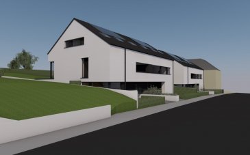 Vous tomberez sous le charme de ces magnifiques maisons trois façades, à Perle Rambrouch situées dans un quartier résidentiel proche des commerces et de la gare.
Elles sont le fruit d’une architecture contemporaine et élégante qui conjugue qualité de vie et confort de l’habitat. Les quatre habitations sont de haut standing avec vastes terrasses, d’agréable et spacieux jardins.
Equipées de triple vitrage, de chauffage au sol, elles répondent aux normes AAA.
Les surfaces habitables hors terrasses varient de 233 M² à 259 M² sur des terrains de 3,96 ares à 5,27 ares.
Rez-de-chaussée rue :
Il se compose d’une entrée latérale donnant sur un hall spacieux avec emplacement pour rangements et penderie.
Un studio de 25 M² avec sa propre salle d’eau et son WC privé.
Il y a également un garage et arrière garage de 44 M² et d’une cave de 16 M² carrelés.
Un escalier vous mène à l’étage supérieur.
Rez-de-chaussée jardin :
Agréable séjour avec lumière traversante grâce aux baies vitrées de chaque côté de la pièce qui donnent chacune sur une terrasse extérieure, dont une de 36 M².
Cuisine équipée avec îlot central et coin déjeuner avec accès sur une buanderie.
Un coin bureau ou salle de jeux et WC indépendant terminent cet étage.
Premier étage :
Au dernier étage se trouve trois chambres spacieuses de 15,49 M² à 17,60 M² avec accès à une salle de bain, une salle d’eau et un WC séparé.
Les maisons sont visibles sur plans, permis de bâtir délivré par la commune.
N’hésitez pas à nous appeler et nous nous ferons un plaisir de vous rencontrez.
