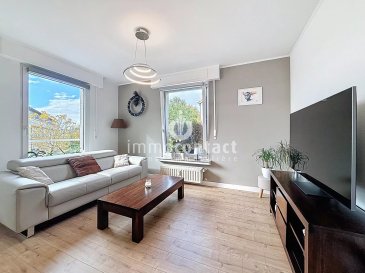 L'agence immobilière Immo-Contact vous propose ce magnifique appartement de +/− 65m² situé à Mondorf-les-Bains.

L’appartement bénéficie d’une situation idéale, dans l’une des rues les plus calmes et agréables de la ville. Niché dans un environnement paisible, il se trouve à deux pas d’un charmant parc pour enfants, tout en restant à proximité immédiate des commerces et des commodités du centre. Il représente un choix idéal aussi bien pour un premier achat que pour un investissement locatif.

L'appartement, au 2ème étage d'une résidence à 12 unités, se compose comme suit :

- Hall d'entrée
- Salon avec espace salle à manger et accès sur la terrasse exposée Sud/Ouest
- Cuisine équipée ouverte de 2020 avec un second accès sur la terrasse
- Une chambre à coucher
- Un espace chambre / Bureau
- Salle de bains avec douche, WC et emplacements machine à laver

Une cave et un garage box viennent compléter ce bien.

À savoir :
- Aucuns travaux à prévoir
- Disponibilité immédiate
- Sols refaits en 2020 tout comme la cuisine
- Peinture et tapisserie refaits en 2016 et 2025
- Certains radiateurs changés en 2020

Visites possibles en semaine et le samedi.

Pour toute information, contactez-moi au +352 621 794 938.
Estimation gratuite de votre bien sous 48h : +352 26 311 992 ou info@immocontact.lu

 ---------- 
The Immo-Contact real estate agency is offering this magnificent apartment of approximately 65m² located in Mondorf-les-Bains.

The apartment enjoys an ideal location on one of the quietest and most pleasant streets in the city. Nestled in a peaceful environment, it is just a stone's throw from a charming children's park, while remaining close to the shops and amenities of the center. It is an ideal choice for both a first purchase and a rental investment.

The apartment, on the 2nd floor of a 12-unit residence, is composed as follows:

- Entrance hall
- Living room with dining area and access to the south/west-facing terrace
- Open-plan fitted kitchen from 2020 with a second access to the terrace
- One bedroom
- One bedroom/office area
- Bathroom with shower, toilet, and washing machine space

A cellar and a garage box complete this property.

Please note:
- No work required
- Available immediately
- Floors redone in 2020, as was the kitchen
- Paint and wallpaper redone in 2016 and 2025
- Some radiators replaced in 2020

Viewings possible on weekdays and Saturdays.

For further information, please contact me on +352 621 794 938.
Free valuation of your property within 48 hours: +352 26 311 992 or info@immocontact.lu