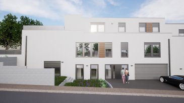 Senningerberg, dans une nouvelle maison bifamiliale à vendre: duplex situé au 1er et 2e étage, avec 3 chambres à coucher, 2 salles de bains avec une surface nette habitable de 141 m2:
- rez-de-chaussée: entrée, garage pour 1 voiture, parking extérieur 1 voiture
- 1er étage : WC séparé, séjour, salle à manger avec cuisine équipée 56 m2, accès sur la terrasse et au jardin privé de +7- 4 ares, hall de nuit 5m2, une chambre à coucher 12m2, un dressing 5m2, une salle de bains 6,74m2
- 2e étage : hall, une chambre à coucher 12m2, une salle de bains 7,5m2, une chambre à coucher 19m2 avec espace douche intégré, accès sur la terrasse

Le duplex est vendu avec son jardin privé de +/- 4 ares (partiellement constructible).

A proximité :
- Centre scolaire « Am Sand »
- Tennis Club et Syrdall Schwemm (piscine)
- Centre commercial « Les Arcades »
- crèches,
- restaurants,
- bon accès autoroutier
- future station Tram « Héienhaff » prévue pour 03/2025

Situation centrale à 5 minutes de l'aéroport international du Luxembourg, à 10 minutes du centre d'affaires de Kirchberg, à 13 minutes du centre-ville du Luxembourg.

Prix : 1.589.000€
Le prix affiché s'entend avec le taux de TVA super-réduit de 3% (en cas d'affectation du bien à des fins d'habitation principale) sous réserve d'acceptation du dossier par l'Administration de l'Enregistrement et des Domaines.