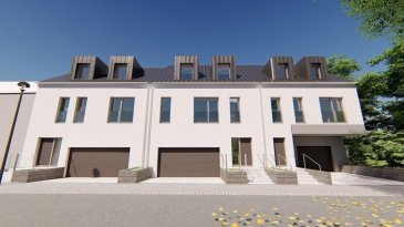 **Maisons en bande (2 unités disponibles) ? Nouvelle construction à Beringen, commune de Mersch**

Situées dans un environnement calme et agréable au cœur du charmant village de Beringen, trois maisons en bande presque identiques sont en cours de construction, offrant une architecture moderne et une distribution des espaces bien pensée. Le lot 3 est déjà vendu (sous compromis) ? il reste actuellement deux unités disponibles.

Les maisons offrent une surface habitable d'environ 188 m² sur des terrains d'environ 1,90 ares.

Rez-de-chaussée :
- Garage pour 2 voitures: 36.87m²
- Cave: 3.57m2
- Local technique: 5.69 m2
- Chaufferie: 4.73 m2
- Hall: 10.60m²
-Terrasse: 5.95m2

Premier étage :
- Séjour: 33.14 m2
- Salle à manger/cuisine 34.91 m2
- WC séparé: 2,88 m2

Deuxième étage comblées :

- Chambre 1: 11.88m2
- Chambre 2: 14.32 m2
- Chambre 3: 16.22m2
- Salle de bains: 7.95 m2
- Hall: 3.39m2

Les plans peuvent être modifiés selon les souhaits des futurs acquéreurs.

La remise des clés est prévue pour mi 2024.
Le prix s'élève à 1 320 000€ HTVA.

N'hésitez pas à nous contacter pour recevoir la documentation au +352 691 333 378 ou dammpromolux@gmail.com