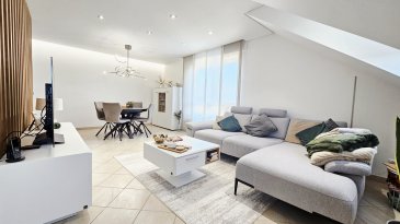 Elegant apartment of 108.87 m² for sale ? Fischbach municipality

NEWGEST offers you for sale this beautiful apartment, renovated in 2023, with an area of 108.87 m², located on the 2nd floor of a well-maintained residence in a pleasant and peaceful environment of the Fischbach municipality.

The apartment stands out for its beautiful volumes, elegance, and functional layout. It consists notably of a spacious and bright elegant living room, providing an exceptionally pleasant living environment, as well as a separate kitchen with a lovely dining area.

The night area includes two beautiful bedrooms, one of which is currently used as an office. The whole is complemented by a bathroom equipped with a bathtub and a shower. A separate toilet completes the set.

With its 108.87 m², this apartment offers generous and comfortable living space, ideal for a couple, a small family, or anyone looking for spacious accommodation in a quiet setting while remaining close to main roads and amenities.

The apartment is complemented by a cellar of 10.06m² and an outdoor parking space, as well as a communal garden.

The apartment benefits from an interesting location in Schoos, within the Fischbach municipality, allowing you to enjoy a residential and green environment while remaining close to Mersch.

Access to the main roads and highways is also quick and convenient, making it easy to reach the various cities and business areas of Luxembourg.

A rare apartment due to its size, volumes, and environment, to be discovered without delay.

For more information or to arrange a visit, please do not hesitate to contact NEWGEST at +352 621 323 127 or by email at info@newgest.lu. 

---

Appartement élégant de 108,87 m² à vendre ? Commune de Fischbach

NEWGEST vous propose à la vente ce bel appartement, rénové en 2023, d'une superficie de 108,87 m², situé au 2? étage d'une résidence bien entretenue, dans un environnement agréable et paisible de la commune de Fischbach.

L'appartement se distingue par ses beaux volumes, son élégance et sa distribution fonctionnelle. Il se compose notamment d'un spacieux séjour lumineux et élégant, offrant un cadre de vie particulièrement agréable, ainsi que d'une cuisine séparée avec un beau coin repas.

La partie nuit comprend deux belles chambres à coucher, dont une est actuellement utilisée en tant que bureau. Le tout accompagné d'une salle de bain, équipée d'une baignoire et d'une douche. Un WC séparé complète l'ensemble.

Avec ses 108,87 m², cet appartement offre un espace de vie généreux et confortable, idéal pour un couple, une petite famille ou toute personne recherchant un logement spacieux dans un cadre calme tout en restant proche des principaux axes et commodités.

L'appartement est complété par une cave de 10,06m² et d'un emplacement extérieur, ainsi que d'un jardin commun.

L'appartement bénéficie d'un emplacement intéressant à Schoos, au sein de la commune de Fischbach, permettant de profiter d'un environnement résidentiel et verdoyant tout en restant à proximité de Mersch.

L'accès aux principaux axes routiers et à l'autoroute est également rapide et pratique, ce qui permet de rejoindre facilement les différentes villes et zones d'activités du Luxembourg.

Un appartement rare par sa superficie, ses volumes et son environnement, à découvrir sans tarder.

Pour plus d'informations ou pour organiser une visite, n'hésitez pas à contacter NEWGEST au +352 621 323 127 ou par email à info@newgest.lu.