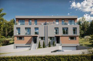 En exclusivité chez Active Invest :
Nouvelle Résidence à Dudelange-Angeldall.

Vente de deux Penthouse avec Terrasses et Balcons et 2 Appartements Duplex-RDJ avec Terrasses et Jardin privatif dans le quartier Angeldall.

Chaque appartement se trouve dans une maison bi-familiale qui dispose d'un appartement au Rez de Jardin avec terrasse et jardin privatif et un Duplex-Penthouse avec ascenseur privatif et des grandes terrasses-balcons.

Vous pouvez dès maintenant réserver votre appartement de rêve dans une des deux maisons !

Caractéristique de chaque appartement :

-Hall d'entrée avec ascenseur privatif pour les Duplex-Penthouse

- 3-4 chambres à coucher avec possibilité de SDB privative et accès aux balcons

- Débarras

- SDB/SDD

- WC séparé

- Grand Séjour avec cuisine ouverte (possibilité cuisine fermée) et accès au Terrasses-Balcons.

-Différentes adaptions personnelles disponibles

Actuellement, il est encore possible de changer les dispositions des intérieurs des appartements. Les plans seront changés au désir de l'acquéreur.

Les appartements RDJ/Duplex-Penthouses seront livrés «clés en main

De nombreuses options et possibilités de personnalisation sont offertes pour chaque logement afin de permettre à chacun de définir l'ambiance, les couleurs ou encore les matériaux qui correspondent à ses envies.

L'ensemble de ces paramètres sont définis dans le cahier des charges de la construction, selon le type de logement envisagé.

Chaque lot dispose d'au moins une terrasse, d'un balcon et/ou d'un jardin privatif.

Spécifiés techniques :

- Ascenseur

- Ventilation contrôlée double flux avec récupération de chaleur

- Chauffage au sol

- Châssis PVC Triple vitrage

- Stores électriques

- Finitions haut de gamme

-Emplacements intérieurs

-Local Vélo et Poubelle intérieure

-Façade isolante

État du projet :
-	Construction déjà en cours
-	Livraison prévue : fin 2027
-	1 appartement vendu
-	1 appartement réservé
-	Plus que 2 unités disponibles


Des modifications et choix des matériaux sont possibles.
