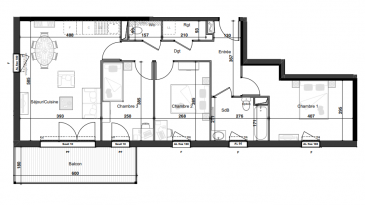 PROGRAMME NEUF A HERSERANGE

Dans un environnement calme, proche commodités

Un appartement T4 de 77.38m²  avec 2 places de parking se composant ainsi :

En RDC: entrée (5.13m²), dégagement (4.07m²), 3 chambres (14.34m²/10.32m²/9.62m²), SDB avec w-c (5.56m²), cuisine ouverte sur séjour (24.4m²), w-c (1.46m²) et un balcon (10.11m²).

TVA 5.5% selon revenus

Livraison prévue au 4èmeTrimestre 2023.