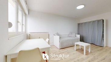 .  STUDIO MEUBLE A LOUER - Libre de suite
  
 METZ VALLIERES : RUE ANNE EUGENIE MILLERET 57070 METZ
  
 Situé au calme dans le quartier de Metz Vallières et proche de toutes commodités (commerces, supermarchés, Accès A31 / A4, restaurants...), ce studio meublé au 6ème et dernier étage avec ascenseur, développe une surface de 27,95 m2 et se compose d'un hall d'entrée avec placard, d'une kitchenette équipée, d'une pièce de vie lumineuse de 18,43 m2 et d' une salle de bains avec wc.
  
 Une place de parking complète cette offre.
  
 Libre de suite
 Loyer : 490 EUR + 96 EUR de charges (Chauffage et eau chaude incluse)
 Dépôt de garantie : 980 EUR
 Garantie Visale acceptée
 .
