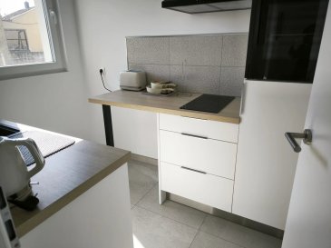 STUDIO MEUBLE 32 m² Rénové et Lumineux  – Parking Privatif – À seulement 6 minutes à pied de l'arrêt Carrefour Manom (Lignes de bus express vers Luxembourg-Kirchberg). 

Idéal pour travailleur frontalier ou jeune actif recherchant confort et praticité. Découvrez ce superbe studio de 32 m², entièrement rénové, situé en rez-de-chaussée d'une résidence calme à Thionville .
Il comprend
** 1 Grande pièce de vie lumineuse avec espace nuit et coin bureau. 
** 1 Cuisine séparée, aménagée et totalement équipée (plaque, four, réfrigérateur...).â€¨
** 1 Salle d'eau avec Douche moderne, meuble vasque et WC.â€¨
** 1 buanderie avec Machine à laver

DISPONIBLE DE SUITE
Loyer 760 euros 
Charges 90 euros comprenant l'eau
Honoraires à la charge du locataire : 290 euros TTC
Dépôt de garantie : 1520 euros

Annonce rédigée par Philippe HAUSHERR , agent commercial enregistré au RSAC THIONVILLE sous le numéro TI 332 168 434 ,détenteur de l'Attestation de Collaborateur de l'Agence CTN Immobilier. 7 place au bois 57000 THIONVILLE.
Carte professionnelle n° 5705 2018 000 025 433 Transactions sur immeubles et fonds de commerce délivrée par la CCI de la Moselle. Responsabilité civil professionnelle AXA Paris. Absence de garantie financière : non détention de fonds, effet ou valeur, autre que ceux représentatifs de sa rémunération ou de sa commission, à l'occasion des opérations spécifiées par l'article 1er (1°à 5°) de la Loi du 2 Janvier 1970