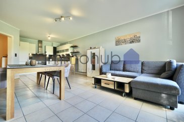 immohub, votre partenaire immobilier à Oetrange, a le plaisir de vous présenter en exclusivité ce charmant appartement une chambre situé au premier étage d'une résidence bénéficiant d'un emplacement extérieur privatif ainsi que d'une cave privative.

Ce bien offre une surface habitable d'environ 62,10 m² et séduit par son agencement fonctionnel, sa luminosité, son agréable balcon orienté plein sud ainsi que ses belles vues dégagées.
La résidence à 13 unités a bénéficié d'une transformation et d'une rénovation complète entre 1998 et 1999 et se trouve aujourd'hui dans un très bon état général.

Le bien se compose comme suit :
-Hall d'entrée : 6,80 m²
-Double séjour lumineux avec cuisine équipée ouverte : 33,00 m²
-Chambre à coucher : 17,10 m²
-Salle de douche : 5,20 m²
-Balcon : ± 4,25 m² orienté Sud, accessible depuis le séjour et offrant une agréable vue dégagée

Le bien est complété par :
-Un emplacement extérieur privatif
-Une cave privative : ± 3,25 m²

Informations complémentaires :
-Passeport énergétique : E/F
-Double vitrage avec châssis PVC ; Volets électriques ; 2014
-Cuisine équipée ouverte installée en 2017
-Dalles en béton
-Chauffage individuel au gaz; Chaudière installée en 2012
-Charges mensuelles : ± 150 €