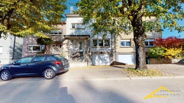 L'agence IMMOLORENA de Pétange a choisi pour vous cette magnifique maison d'environ 150 m2 habitables, située à Lamadelaine. La maison a à été construite en 1960 sur un terrain d'environ 8 ares à proximité de toutes commodités, commerces et transports en commun.

Composition du bien :

Rez-de-chaussée :
Hall d’entrée de 7,69 m2
Un WC séparé de 1,27 m2
Le double living de 32,49 m2 équipé d’une cheminée au feux bois, parquet au sol
La cuisine séparée de 10,65 m2 plus petite véranda (année 1986) de 5,70 m2 donnant accès à la petite terrasse de 8,29 m2 et au jardin

1er étage :
Le hall de nuit de 4,28 m2
La salle de bain avec douche faisant 8,37 m2
Trois chambres de : 
1ère chambre de 15,22 m2
2ème chambre de 10,12 m2
3ème chambre de 15,56 m2

2ème étage (Grenier) Accès grenier escaliers trappe 
Un grenier/pièce de 36,36 m2 au sol
Deux chambres légèrement mansardées de :
1ère chambre de 10,99 m2 au sol (9,44 m2 habitables)
2ème chambre de 12,68 m2 au sol (11,31 m2 habitables)

La cave et le garage :
Un couloir de 14,41m2
Le garage de 24,67 m2
Un petit débarras de 4,26 m2
Une cave à vin de 1,74 m2
La buanderie/local technique de 10,71 m2 équipé d’une Chaudière Wissmann année 1999
Annexe 13,29 m2 donnant accès à l’extérieur et au jardin.

CARACTERISTIQUES DE LA MAISON:

Maison équipée de double vitrage avec fenêtres en PVC 
Maison construite dans les années 60 avec dalles en béton
La maison dispose de 5 chambres
Maison avec beaucoup de potentiel

Pour tout contact:
Joanna Rickal: +352 621 365 640
Vitor Pires: + 352 691 761 110

L'agence Immo Lorena est à votre disposition pour toutes vos recherches ainsi que pour vos transactions LOCATIONS ET VENTES au Luxembourg, en France et en Belgique.