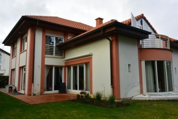 PHOTOS SUR DEMANDE

Citra immobilière Luxembourg vous propose cette magnifique propriété , . Calme et très soignée, cette belle propriété est érigée sur un terrain de 7.59 ares. Entourée de belles demeures, elle offre une surface totale d'environ 440 m² habitables sans aucune nuisance.

La maison se compose comme suit :

Rez-de-chaussée 
 
- Beau séjour lumineux de 48 m², ouvert sur une salle à manger de 24m².
 - Cuisine équipée de 24 m² avec accès une terrasse.
 - Hall d’entrée de 15 m²
 - Toilettes invités 
 - Dressing invités

 demi-niveau 
 
- Salle de bain de 5m² (Présence d’une baignoire, lavabo, bidet et WC) 
- 1 Chambre de 17 m² avec dressing de 2 m² et d’un balcon de 4 m² 
- 1 seconde chambre de 17 m²
 - 1 troisième chambre de 17 m² avec dressing 
 - Hall : 7m².

 1 étage 
 
- 1 grande chambre de 24 m² 
- 1 grande chambre de 24m² 
 - Salle de bain de 5m² 
- 1 suite parentale très lumineuse de 50 m² avec salle de bain de 10 m² et balcon.
 - Escalier : 6m².
 - Hall : 7m²
 
 
Sous-sol : 
 - Salle de 56m². Pièce aménagée avec une belle hauteur sous plafond. 
 - Cave séparée de 25m2. 
 - Buanderie . - Hall desservant les différentes pièces du niveau « -1 »
 - Salle de bain de type « Jacuzzi » avec douche
 - Dressing 
 - une salle à aménager 

 Surface totale habitable enregistrée : 440m². 
 
 .

Notre avis ! A VOIR ABSOLUMENT, très belle propriété située dans une rue calme  idéale pour les enfants, se prêtant très bien pour des grandes réceptions, maison spacieuse, moderne et ensoleillée. Excellent état.

Cette propriété se trouve dans un quartier privilégié résidentiel à côté de d'une école, d'un complexe sportif, aire de jeux pour enfants, à proximité des commerces entre le Centre Commercial City Concorde à Bertrange et du Cactus Belle Étoile.

Bertrange, est une localité luxembourgeoise et une commune dont elle est le chef-lieu situé dans le canton de Luxembourg. Située à l'ouest de Luxembourg, la commune dispose de nombreux accès autoroutiers qui lui ont permis d’étendre son économie. 

PASSEPORT ENERGETIQUE : F

Prix de vente : 3.100.000 €

Pour toute autre information, veuillez contacter Mr Lehssini au 691 231 299 ou info@citra.com