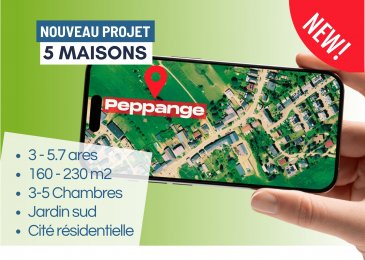 Exclusivement chez ACTIVE INVEST

Maison neuve haut standing à Peppange

Découvrez cette magnifique maison unifamiliale, aux finitions haut de gamme, située dans un quartier résidentiel calme et prisé de Peppange (commune de Roeser).

Ce nouveau projet comprend une maison isolée, deux maisons jumelées et deux maisons en bande.

Offrant des volumes généreux, une architecture moderne et un excellent confort de vie, cette propriété se déploie sur trois niveaux avec terrasses, double garage et beaucoup d'espace de vie.

Agencement de la maison :

RDC
 Garage
 Cuisine ouverte ou fermée
 Salle à manger lumineuse
 Séjour spacieux avec accès terrasse
 WC séparé
 Débarras
 Grande terrasse
 Jardin (orientation SUD)

Étage 1
 Suite parentale avec dressing et salle de bain privative
 Deux ou trois autres chambres
 Salle de bain

Étage 2
 Deux ou trois autres chambres
 Salle de bain
 Local technique

Nous pouvons adapter la maison selon vos besoins : plus de chambres à coucher ou plus d'espace commun (living, etc.). La maison peut comporter 2 ou 3 étages (selon vos besoins).

Nous sommes très forts dans l'individualisation du projet selon les désirs et souhaits de notre clientèle (adaptation des plans).

Un logement intégré constitue une possibilité supplémentaire (option).
________________________________________

Spécificités techniques :
 Chauffage au sol
 Ventilation double flux
 Pompe à chaleur
 Châssis PVC triple vitrage
 Stores électriques
 Finitions haut de gamme
 Double emplacement intérieur
 Belle hauteur sous plafond de 2,80 m
 Ascenseur possible (option)

Classe énergétique : A

Disponibilité : 2027

________________________________________
Localisation idéale :

 Située dans un quartier calme et verdoyant à Peppange

 Proche des commerces, écoles, crèches, transports en commun et de nombreux restaurants

 À deux pas de la forêt, du parcours sportif et de toutes commodités

 Accès rapide vers Luxembourg-Ville, Cloche d'Or, Bettembourg et le sud du pays

 À quelques minutes de la gare de Bettembourg ou de Roeser (trains + bus / ligne directe toute la journée vers Luxembourg-Ville et le reste du pays)

 Excellent accès aux grands axes de circulation

Cette maison est le bien idéal pour les amateurs de tranquillité, tout en bénéficiant d'un environnement moderne, à deux pas de la forêt, du parcours sportif, bien entretenu et proche de toutes commodités. La maison est située dans un quartier résidentiel paisible, à proximité immédiate d'une crèche et à quelques minutes de l'école fondamentale, de la piscine intercommunale, de nombreux commerces ainsi que des principaux axes autoroutiers.

Environnement : quartier résidentiel dans le charmant village de Peppange

Écoles : crèches à Roeser, Berchem, Bettembourg,  école fondamentale à Berchem, lycées de la ville de Luxembourg (site du Geesseknäppchen, LMRL, ISL, AML, École internationale Gaston Thorn, Athénée, European School à Cloche d'Or, Mondorf-les-Bains, Schifflange, etc.)

Peppange offre un environnement de vie privilégié, idéal pour les amateurs recherchant le calme tout en restant connectés au centre économique du pays.

Plans disponibles sur demande (modifiables selon la disposition recherchée par l'acquéreur)

Contactez-nous dès maintenant pour une visite :
info@active-invest.lu
+352 621 323 867

 Nous construisons avec des entreprises solvables !

 Pas de risque de retard !

 Nous garantissons l'achèvement de la construction !

 Nombreux achèvements ces dernières années !

 Nous pouvons visiter ensemble nos projets réalisés et en cours de réalisation !

 28 unités vendues en VEFA (Vente en l'État Futur d'Achèvement), entre 2024 et 2025, avec livraisons en cours selon les dates convenues avec les acquéreurs

Garantie :

Garanties biennale et décennale assurées par Le Foyer Assurances

Suivi du chantier par un bureau de contrôle agréé et un bureau d'ingénieur indépendant

À propos d'Active Invest :

Active Invest est un promoteur immobilier basé au Luxembourg, reconnu pour son engagement envers la qualité, la personnalisation des projets selon les souhaits des acquéreurs, le respect des délais et la réalisation de projets à taille humaine.

Schwätze Lëtzebuergesch : All Informatioune kennt dir gären och op Lëtzebuergesch kréien !

Spreche Deutsch : Alle Informationen können Sie gerne auch auf Deutsch bekommen!

Speak English : We can provide you all the information in English!

À ce stade du projet, les futurs acquéreurs ont encore la possibilité de personnaliser les aménagements intérieurs ainsi que le choix des matériaux et des finitions. Revêtements de sol, équipements sanitaires, portes intérieures et finitions peuvent être sélectionnés afin de créer un intérieur qui correspond pleinement à votre style de vie, tout en bénéficiant d'un cahier des charges qualitatif.