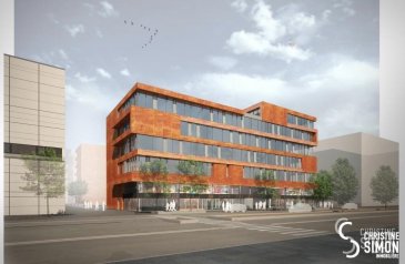 -- FR --

Résidence ROUDEN ECK , 8, rue Le Bataclan, L-4374 Esch-Belval, est un immeuble mixte situé au c'ur de Belval, un site en pleine expansion à proximité des commerces, restaurants, zone piétonne, cinéma, administration, Université et d'une gare.
Il se situe à proximité des grandes axes routiers.

L'immeuble mixte dispose de 60 appartements avec loggia allant de 0 à 2 chambres avec des surfaces de  40 à 102 m², le tout répartis sur 6 niveaux, dont le rez-de-chaussée sera exclusivement dédié aux surfaces commerciales. 

L'appartement A5.03 d'une superficie de 75,64 m² bénéficie d'un hall d'entrée, un salon séjour de 33,55 m² donnant accès à une loggia, une cuisine ouverte, 2 chambres à coucher de (13 et 12 m2), une salle de bains et une toilette séparé.
Une cave de 7,68 m2 et un emplacement intérieur complètent ce lot.

Les prix indiqués de TVA 3 % comprise sont mis à titre indicatif, sous réserve de l'acceptation du dossier par l'Administration de l'Enregistrement.
Livraison prévue fin 2019.
Pour de plus amples renseignements contactez Christine SIMON Tel: 6211 89 059 ou envoyer un mail à cs@christinesimon.lu
Ref agence :5339012