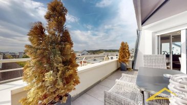 L'agence IMMOLORENA de Pétange partenaire de la CHAMBRE IMMOBILIERE DE LUXEMBOURG a choisi pour vous un spacieux APPARTEMENT de 69 m2 au 4ème et dernier étage avec ascenseur situé à PETANGE, situé à 2 minutes de la gare, centre ville et toutes commodités, il se compose comme suit:

- Hall d'entrée de 5,13 m2 avec placard
- Une cuisine toute équipée de 5,05 m2 ouverte vers le double living faisant 21 m2 donnant accès à la terrasse.
- La terrasse de 16 m2
- Une première chambre de 12 m2 donnant accès également à la grande terrasse
- La deuxième chambre de 12,23 m2 donnant accès au balcon de 4,27 m2
La salle de bain de 4,63 m2 équipée d'une douche

CARACTERISTIQUES DE L'APPARTEMENT:

- Résidence construite en 2005
- Appartement complètement rénové
- Double vitrage vitrage
- Buanderie commune
- Une cave privative
- POSSIBILITE D'ACQUERIR UN GARAGE BOX AU PRIX DE 46.000 euros avec un emplacement extérieur devant le garage


Pas de frais d'agence pour le futur acquéreur

Pour tout contact et plus de renseignant veuillez contacter l'agence Immo Lorena Lux Sarl:
Numéro de l'agence: +352 50 93 32
Joanna RICKAL: +352 621 36 56 40
Vitor PIRES: +352 691 761 110

L'agence ImmoLorena est à votre disposition pour toutes vos recherches ainsi que pour vos transactions LOCATIONS ET VENTES au Luxembourg, en France et en Belgique. .