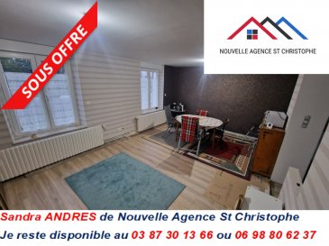 REF/688

SOUS OFFRE !

Appartement situé en rez-de-chaussée avec jardin et dépendance.

Isolation et plâtrerie refait entièrement de 2024.

Entrée par une spacieuse véranda de 19 m² à rénover, cuisine, salle d'eau à finir de rénover, salon/séjour.

 2 caves privatives, jardin et dépendance privatives.

Double vitrage PVC avec volets roulants.
Chauffage pompe à chaleur avec relais gaz de 2023.

Consommation énergétique primaire: D
Consommation énergétique finale: D

Les informations sur les risques auxquels ce bien est exposé sont disponibles sur le site Géorisques

N'hésitez pas à prendre contact auprès de NOUVELLE AGENCE SAINT CHRISTOPHE AU 03 87 30 13 66 ou demandez SANDRA au 06 98 80 62 37, agent immobilier inscrite au RCS de Metz sous le n° 831 288 303