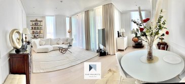 Idéalement situé à Kirchberg, au sein de la prestigieuse résidence INFINITY, à proximité immédiate de toutes les commodités, ce magnifique appartement se trouve au 19? étage d'une résidence récente de 2022, bénéficiant d'une conciergerie, d'ascenseurs et de finitions haut de gamme. Il offre une surface totale d'environ 87 m², dont 81 m² habitables.

L'appartement se compose comme suit :

Dès l'entrée, un hall de ± 11 m² avec placard intégré dessert un vaste espace de vie de ± 40 m², comprenant un séjour et une salle à manger, donnant accès à une terrasse de ± 7 m² offrant une vue imprenable et une cuisine entièrement équipée et aménagée de ± 10 m².
La partie nuit se compose d'une chambre de ± 14 m² avec armoire intégrée, complétée par un dressing de ± 3 m², ainsi qu'une salle de bains attenante de ± 4 m² équipée d'une douche à l'italienne et un WC séparé de ± 2 m².

Un emplacement de parking intérieur de ± 15 m² ainsi qu'un local à vélos situé au sous-sol de la résidence viennent parfaire ce bien d'exception.

Détails complémentaires :

- Situation idéale
- Appartement datant de 2022 en excellent état
- Appartement loué intégralement meublé
- Finitions de très haute qualité
- Parquet dans tout l'appartement
- Cuisine LEICHT
- Classe énergétique A-B
- Pompe à chaleur, chauffage au sol
- VMC
- Triple vitrage sur châssis alu
- Volets électriques
- Fibre optique
- Porte d'entrée sécurisée
- Vidéophone
- Ascenseur
- Terrasse
- Crosstrainer professionnel
- Service de conciergerie et sécurité
- Écoles, crèches, parcs, aires de jeux, restaurants, commerces
- Excellente desserte par les transports en commun, arrêt de tram au pied de l'immeuble

Personne responsable du bien :

Yuliana Dimitrova
Tel: +352661 50 27 19
email: yuliana@vanmaurits.lu