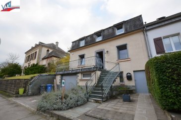 VIP Promotions s.a. vous propose en exclusivité cette belle maison à fort potentiel partiellement rénovée, sise sur un terrain de 6,44 ares.

Découvrez notre offre en visite virtuelle :

https://360.immopro.lu/uploads/5ddb9118656036.53750023/

Le bien se compose comme suit ;

Rez-de-chaussée :

- Hall d'entrée
- Living
- Salle à manger
- Cuisine équipée donnant accès à la terrasse de +/- 25m² et au jardin d'environ 4,5 ares
- 1 chambre à coucher
- Salle de douche munie de douche à l'italienne avec branchements pour machine à laver

Premier étage :

- 3 chambres à coucher
- Salle de bains avec trappe d'accès aux combles

Combles :

- Grenier servant de grand débarras

Sous-sol :

- Cave
- Garage (avec fenêtre) pour voiture de taille moyenne
- Local technique (avec fenêtre)

Divers :

- Vaste jardin avec deux belles maisonnettes munies de raccordements d'eau et d'électricité
- Emplacement de parking pour voiture de taille moyenne sur rampe de garage
- Multitude de possibilités de parking à proximité
- Éléments d'architecture conservés, tels que l'escalier en bois massif
- Fibre optique 
- Volets électriques pour fenêtres du rez-de-chaussée ainsi que pour Velux
- Système d’alarme avec détecteurs de mouvement, système de sécurité sur portes et fenêtres
- Détecteurs de fumée
- Marquise électrique sur terrasse
 
Rénovations effectuées :

- Tuyauteries du système de chauffage et radiateurs (2009)
- Tuyauteries d'alimentation d'eau et d'évacuation des eaux usées (2009)
- Chaudière à condensation (2009)
- Gaînes électriques (2009)
- Fenêtres et Velux (2009)
- Revêtements de sol living/s.à m./cuisine/sdb/sdd (2009)
- Porte d'entrée de sécurité et fenêtre menant vers terrasse (2018)
- Cuisine complètement équipée d'une valeur d'environ 28.000 Euros (2018)

Situation centrale, proche de toutes commodités, des grands axes routiers et à proximité de toutes les infrastructures nécessaires.

Pour plus de renseignements ou pour une prise de rendez-vous, veuillez nous contacter au +352 691 901 219 ou bien par e-mail sur info@vippromotions.lu

Suivez-nous sur notre page Facebook pour recevoir nos informations en continu. 