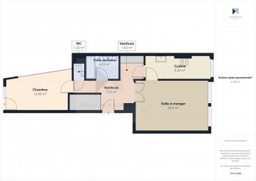 Cette rèsidence à double affectation est parfaitement bien situé au 33, avenue du Bois. Le local se trouve au rez-de-chaussée et il est composé comme suit : 

Une entrée de ± 12 m² avec des grands placards dessert une pièce de ± 21 m² et une cuisine de ± 9 m², ensuite une chambre/bureau de ± 16 m² avec un grand dressing intégré et un balcon de ± 3 m², donnant sur l'arrière du bâtiment, une salle de bain de ± 4 m² (baignoire, double vasque, branchement pour la machine à laver, sèche serviette) et un wc séparé. 

Une cave privative de ± 2 m² dans le sous-sol de la résidence complète l'offre.

Détails complémentaires :

- Idéal pour profession libérale ou service bureau ; 
- Surface de ± 62 m² ;
- Situation hyper centrale, à 5 min. de Glacis ;
- Plusieurs armoires/archives ;
- Ascenseur ;
- Charges : 270 euros;
- Double affectation, sous conditions.

Agent responsable : Katia Gravière au 661 33 29 82 ou katia@vanmaurits.lu

