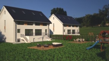Fis Immobilière Sàrl a l'honneur de vous présenter 4 maisons jumelées unifamiliales libre de 3 côtés en future construction. 

Les maisons se trouveront dans une nouvelle citée à Hobscheid avec une vue arrière sur la forêt au calme.

Les maisons seront livrées clés en mains, les futurs acquéreurs pourront faire le choix des fournitures intérieures selon le cahier des charges.

L'aménagement intérieur des maisons pourra également être modifié selon les critères des futurs acquéreurs dans la mesure du possible.

Les travaux débuteront en mai 2021.

La construction sera en classe AA, avec toutes les nouvelles technologies actuellement sur le marché tel que le chauffage au sol, la ventilation mécanique, fenêtres triple vitrées, panneaux solaires, ect. 





 