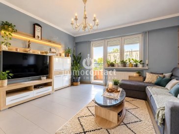 L'agence immobilière Immo-Contact vous propose ce superbe appartement de +/− 62m² situé à Mondorf-les-Bains.

Idéalement situé au cœur de la ville, l’appartement bénéficie d’un emplacement privilégié à proximité immédiate de toutes les commodités : commerces, restaurants, transports et services.

Les Thermes de Mondorf et leur magnifique parc se trouvent à seulement quelques pas, offrant un cadre de vie particulièrement agréable au quotidien. Une localisation idéale permettant de profiter pleinement de la vie à Mondorf-les-Bains tout en restant parfaitement connecté aux principaux axes routiers.

L'appartement, au 3ème étage, se compose comme suit :

- Hall d'entrée
- Salon avec espace salle à manger et accès sur le balcon exposé Sud
- Cuisine équipée ouverte
- 2 chambres à coucher dont une avec accès sur le balcon
- Salle de bain avec douche
- WC séparé

Une cave vient compléter ce bien.

De nombreuses places de stationnement privées, non attitrées, sont également à disposition des résidents.

À savoir :
- Aucuns travaux à prévoir
- Chaudière changée en 2024
- Appartement entièrement rénové

Visites possibles en semaine et le samedi.

Pour toute information, contactez-moi au +352 621 794 938.
Estimation gratuite de votre bien sous 48h : +352 26 311 992 ou info@immocontact.lu

 ---------- 
The Immo-Contact real estate agency is pleased to present this superb apartment of approximately 62 m² located in Mondorf-les-Bains.

Ideally situated in the heart of the city, the apartment enjoys a prime location in close proximity to all amenities: shops, restaurants, transportation, and services.

The Mondorf Thermal Baths and their magnificent park are just a short walk away, offering a particularly pleasant living environment for everyday life. This ideal location allows you to fully enjoy life in Mondorf-les-Bains while remaining perfectly connected to major roadways.

The apartment, on the 3rd floor, is laid out as follows:

- Entryway
- Living room with dining area and access to the south-facing balcony
- Open-concept, fully equipped kitchen
- 2 bedrooms, one with access to the balcony
- Bathroom with shower
- Separate toilet

A basement completes this property.

There are also many private, unassigned parking spaces available to residents.

Please note:
- No renovations needed
- Boiler replaced in 2024
- Apartment fully renovated

Viewings available on weekdays and Saturdays.

For more information, contact me at +352 621 794 938.
Free estimate of your property within 48 hours: +352 26 311 992 or info@immocontact.lu