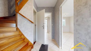 L'agence IMMO LORENA de Pétange a choisi pour vous cette MAISON à CutryY (FR).

Venez découvrir cette très belle maison avec 3 chambres d'environ 85 m2.

Rez-de-chaussée
Hall d’entrée de 5,01 m2
Un WC séparé de 1,07 m2
Le double living faisant 19,68 m2
La cuisine de 8,94 m2 donnant accès à la véranda de 14,99 m2 et au jardin

1er étage
Un hall amenant à 3 chambres :
1ère chambre de 8,80 m2
2ème chambre de 9,64 m2
3ème chambre de 9,07 m2
Salle de bain de 3,45 m2

La Cave et le garage :
Cave et local technique faisant 17,70 m2
Le garage de 19,21 m2 pour une voiture 


TAXE FONCIERE: 618 euros

Pas de frais pour le futur acquéreur.

Pour tout contact:
Joanna RICKAL: +352 621 36 56 40
Vitor Pires: +352 691 761 110

L'agence Immo Lorena est à votre disposition pour toutes vos recherches ainsi que pour vos transactions LOCATIONS ET VENTES au Luxembourg, en France et en Belgique.