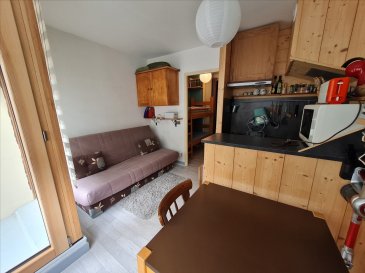 Studio meublé de 18m² comprenant entrée donnant sur séjour, cuisine, salle de bain et WC séparé.
Loggia, local vélo commun