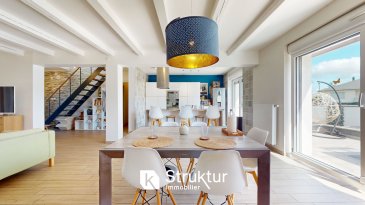 . MAISON RÉNOVÉE AVEC PISCINE   YUTZ, PROCHE AÉROPARC

Au calme dans l'un des secteurs les plus prisés de Yutz, à deux pas de l'Aéroparc, cette maison individuelle de 1976 a été rénovée et propose 128 m2 habitables sur un terrain clos de 593 m2.

L'espace de vie s'organise autour d'une grande pièce ouverte et traversante de 49 m2 réunissant cuisine, salon et séjour. Les baies vitrées y font entrer la lumière toute la journée et prolongent le séjour vers la cuisine équipée, dans une circulation simple et agréable au quotidien comme pour recevoir. Cet ensemble donne directement sur la terrasse surélevée, la véranda et la piscine, avec une vraie continuité entre intérieur et extérieur. Un poêle à pellets assure un chauffage d'appoint confortable en hiver.

Le rez-de-chaussée comprend trois chambres spacieuses, une salle d'eau avec WC et un WC séparé.

À l'étage, une chambre indépendante avec sa propre salle de bains et un dressing constitue un espace idéal pour un adolescent ou pour recevoir.

Le sous-sol complet ajoute un vrai confort de vie : double garage carrelé et isolé avec deux portes sectionnelles motorisées, buanderie, chaufferie, deux caves et deux espaces de rangement.

 A l''extérieur, la piscine chauffée prolonge nettement la saison de baignade, tandis que les terrasses et la véranda offrent plusieurs espaces pour se détendre ou recevoir. L'ensemble, préservé des vis-à-vis, a été pensé pour demander peu d'entretien : on profite du jardin sans y passer ses week-ends.

Une maison fonctionnelle et lumineuse, bien située et prête à habiter.

Honoraires charge vendeur
 DPE : C / A Estimation des coûts annuels d'énergie du logement : Les coûts sont estimés en fonction des caractéristiques de votre logement et pour une utilisation standard sur 5 usages (chauffage, eau chaude sanitaire, climatisation, éclairage, auxiliaires) :  entre 1 200 EUR et 1 670 EUR par an - Prix moyens des énergies indexés au 1er janvier 2021 (abonnements compris)
