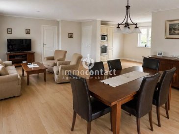 L’agence immobilière Immo-Contact vous propose ce superbe appartement de +/− 103 m² situé à Kirchberg, Luxembourg.

Idéalement situé dans l’un des quartiers, ce bien bénéficie d’un emplacement privilégié à proximité immédiate des institutions européennes, des commerces, des transports, ainsi que de toutes les commodités nécessaires au quotidien. Kirchberg séduit par son dynamisme, sa modernité et la qualité de son cadre de vie.

Situé au 2áµ‰ étage, cet appartement offre un cadre de vie agréable et lumineux.

L’appartement se compose comme suit :

- Hall d’entrée 
- Spacieux salon et espace salle à manger avec une belle luminosité et un accès direct à une terrasse 
- Cuisine ouverte au séjour
- 3 chambres à coucher
- Salle de bain

Une cave, buanderie, ainsi qu’un emplacement de parking intérieur viennent compléter ce bien.

Visites possibles en semaine et le samedi.

Pour plus d’informations ou pour organiser une visite, n’hésitez pas à nous contacter au 621 391 355.

Estimation gratuite de votre bien sous 48h :
+352 26 311 992
[info@immocontact.lu](mailto:info@immocontact.lu)

 ---------- 
Immo-Contact agency is pleased to present this superb apartment of approximately 103 m², ideally located in the highly sought-after Kirchberg district of Luxembourg.
This property enjoys a prime location in close proximity to European institutions, shops, public transport, and all essential amenities. Kirchberg is renowned for its modern atmosphere, vibrant lifestyle, and excellent quality of living.

Situated on the 2nd floor of a well-maintained residence, this bright apartment offers a comfortable and functional living environment.

Property layout:
- Entrance hall
- Spacious and bright living room with dining area and direct access to a pleasant terrace
Open-plan kitchen connected to the living space
- 3 bedrooms
- Bathroom

Additional features:
- Private cellar
- Laundry room
- Indoor parking space

Viewings available: weekdays and Saturdays.

For more information or to arrange a visit:
+352 621 391 355
Free property valuation within 48 hours:
+352 26 311 992
info@immocontact.lu