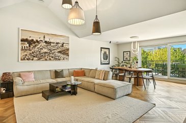 Exceptional Penthouse with South-Facing Terrace and Panoramic Views

This beautiful penthouse apartment offers a wonderful sense of space and light from the moment you enter. Upon arrival, you step into the apartment and are guided upstairs by a beautiful internal staircase, leading to the main living area.

At the heart of the home is a generous open-plan living room and kitchen, featuring impressive ceiling height and an airy, open atmosphere. The layout offers plenty of room for a large sofa, a dining table, and comfortable entertaining, making the space both inviting and functional.

The apartment features two bedrooms with double beds, including a master bedroom that is directly connected to a dressing room and a private bathroom with shower. A second bathroom with a bathtub, along with a separate guest toilet, adds further comfort and convenience.

High-end materials and finishes are used throughout, creating a refined and timeless living environment.

From the living room, you have direct access to a beautiful south-facing terrace, offering ample space for lounge furniture, a dining table, and a barbecue. From here, enjoy an amazing panoramic view over the rooftops of the city, the church, and the forest on the horizon ? a truly special setting for everyday life and entertaining.

The property also includes two private parking spaces in the basement as well as a storage room, completing this exceptional penthouse offering.

A rare opportunity for those seeking a stylish penthouse with generous volumes, outstanding views, quality finishes, and excellent outdoor space.

Please contact us for a viewing