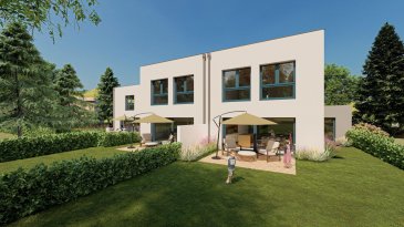 Belle maison neuve en future construction située dans un quartier résidentiel très tranquille, présentant 3 « côtés libres », disposant d'une surface totale de +/- 180 m2 dont +/- 136 m2 habitables sur +/- 6 ares de terrain privatif, comprenant :

Au rez-de-chaussée :
- Hall d'accueil.
- WC séparé.
- Grand salon et salle à manger avec accès de plain-pied à la terrasse de +/- 23 m2 et au jardin arrière.
- Cuisine non équipée ouverte sur salle à manger avec accès de plain-pied à la terrasse et au jardin.
- Local technique.
- Garage pour 1 voiture + emplacement extérieur.

Au 1er étage :
- Hall d'étage.
- 3 chambres à coucher dont une suite parentale avec salle de bains privative.
- Débarras
- Salle de bains.
- Buanderie.

Classe énergétique AB ; CONSTRUCTION EN BETON 100% POUR UNE MEILLEURE ISOLATION Acoustique / Chaudière pompe à chaleur avec chauffage par le sol / Triple vitrage et volets électriques / VMC double flux ...

PRESTATIONS DE GRAND STANDING : SALLE DE BAINS COMPLETES AVEC MOBILIER INCLUS, REVETEMENTS DES SOLS AU CHOIX ET INCLUS JUSQU'À 65 €/ M2 HT ET HORS PAUSE.

Les plans restent modifiables selon vos besoins et les nécessités techniques à respecter. Frais d'acte notarié applicables sur le montant de la quote-part de terrain. Application direct du taux de TVA à 3 %.

Situé à proximité immédiate du Lycée International Lenster.

Le prix annoncé s'entend TTC 3 %.