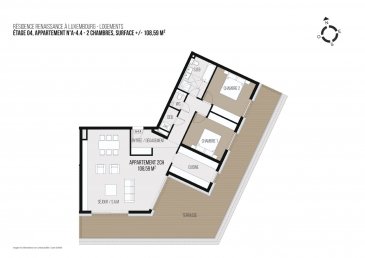 LE PRIX AFFICHE = 3% TVA INCLUS 
INCLUS EMPLACEMENT PARKING
POUR INVESTISSEURS PRIX 17% = 2.094.064.-€
INCLUS EMPLACEMENT PARKING

*** PENTHOUSE LIVRABLE AUTOMNE 2024 ***

Le PROJET RENAISSANCE 
vous propose des appartements de haut standing dans une situation exceptionnelle à deux pas du centre Ville de Luxembourg, proche de toutes les
commodités ainsi que des accès autoroutes, desservi par tous les réseaux de transport en commun, notamment du futur tracé ouest du tram.
Le PROJET RENAISSANCE se compose de deux immeubles individuels reliés par un double sous-sol
commun proposant 132 appartements. 
pour tous les types d'acquéreur
allant du STUDIO au PENTHOUSE 
incluant des caves et emplacements.
Un des points fort du PROJET RENAISSANCE est certainement sa conception de type SMARTBUILDING. 
qui vous offre entre autres un système de domotique intelligent ainsi qu-un  système de « Packstation » connecté notifiant de l'arrivée de vos colis et vous permettant d'en déposer pour envoi.
Dans le cadre du PAP, en coordination avec le service des parcs de la Ville, un concept paysager pour le site a été élaboré.,qui intègrede de façon harmonieuse l'ensemble résidentiel dans son environnement naturel.