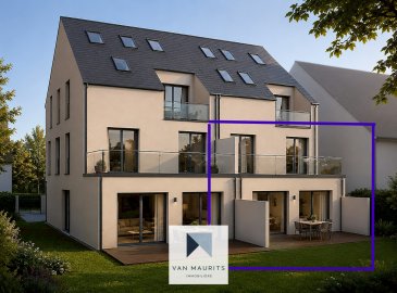 Situé au cœur du paisible village de Helmdange, dans la commune de Lorentzweiler, ce duplex en VEFA de ± 126 m² habitables séduira par ses volumes généreux, ses vastes espaces extérieurs et ses prestations modernes. La livraison est prévue pour 2027, offrant ainsi l'opportunité d'acquérir un bien neuf répondant aux dernières normes de construction et de confort.

Réparti sur deux niveaux et accessible par ascenseur, l'appartement propose une organisation idéale entre les espaces de vie et les espaces de nuit.

Au rez-de-chaussée, l'entrée se fait dans la pièce à vivre de ± 36 m², baignée de lumière et offrant un vaste espace destiné à accueillir une cuisine ouverte selon les souhaits des futurs propriétaires. Cet espace s'ouvre directement sur une première terrasse de ± 26 m², se prolongeant avec un jardin, ainsi qu'un WC séparé de ± 1 m² (avec lave-mains) et un débarras de ± 2 m². De l'autre côté, un emplacement de parking intérieur de ± 17 m² et une cave privative de ± 4 m² complètent le bien.

Le premier étage s'ouvre sur un couloir de ± 16 m², trois chambres de ± 14, 16 et 24 m², la plus grande avec coin dressing, l'étage comprend également une salle de douche de ± 9 m², un WC séparé de ± 3 m² ainsi qu'un débarras de ± 5 m² et l'accès direct à une seconde terrasse de ± 24 m².

Les prestations prévues sont de grande qualité :
- Chauffage au sol alimenté par une pompe à chaleur air/eau ;
- Ventilation mécanique contrôlée double flux indépendante pour chaque appartement ;
- Escalier intérieur en granit Pedras Salgadas Poli ;
- Porte de garage motorisée ;
- Vidéophone ;
- Volets électriques ;
- Construction sur dalle en béton armé ;
- Toiture en ardoises.

Implanté dans un environnement calme et résidentiel, ce penthouse bénéficie d'une situation privilégiée à proximité immédiate des commerces, des écoles, des crèches, de la gare de Lorentzweiler, des axes autoroutiers, des restaurants, des infrastructures sportives, d'un centre équestre ainsi que des pistes cyclables.

Grâce à ses deux superbes terrasses totalisant près de 50 m², sa distribution parfaitement pensée et ses équipements modernes, ce penthouse duplex neuf représente une opportunité rare pour les amateurs de confort, de luminosité et de qualité de vie, à seulement quelques minutes de Luxembourg-Ville.

Agent responsable : Jimmy de Brabant  
Tél. : +352 661 167 494  
E-mail : jimmy@vanmaurits.lu