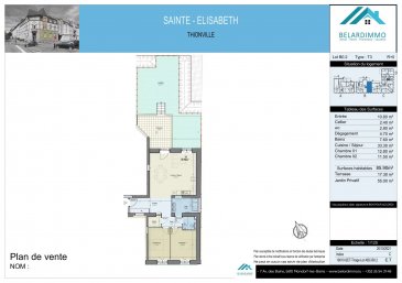 Belardimmo vous propose en plein centre de Thionville dans l'ancienne clinique Sainte-Elisabeth- avenue Georges Clémenceau/rue de Villars à THIONVILLE.

Un programme neuf d'appartements de belle taille de 30 m² à 300 m² répartis sur quatre entrées.

Un immeuble de caractère, entièrement réhabilité, en hypercentre.

Un emplacement exceptionnel face à la principale artère commerçante du centre-ville. Commerces, bureaux, gare, cinéma, théâtre... Vous pouvez laisser votre voiture dans le parking privé de la résidence et tout faire à pied ou à vélo.

Le charme de l'ancien avec le confort du neuf.
En choisissant d'habiter ce beau bâtiment construit en 1908 ou l'immeuble neuf qui le prolonge, c'est l'assurance de vivre dans un lieu atypique. Le cachet historique des vieilles pierres préservé.
Des prestations de haut standing
Une architecture d'exception à Thionville cœur de ville
Un parking réservé à la résidence
Structure neuve
Des façades préservées
Bien-être et confort moderne
Un intérieur très haut de gamme

Spécial investisseur

Unique à Thionville : éligible Loi DE NORMANDIE = réduction d'impôts
Déduisez de vos impôts jusqu'à 21 % du prix de votre appartement*.
S'agissant de travaux de rénovation dans une commune en zone labellisée ORT (Opération de revitalisation des territoires), ce projet est éligible loi De Normandie.

Ce label vous garantit que tous les professionnels intervenants sont certifiés RGE (reconnu garant pour l'environnement).
*Réduction d'impôts (12,18 ou 21%) conditionnée à la mise en location de l'appartement pendant 6,9 ou 12 ans au minimum, à destination de résidence principale, en respectant des plafonds de loyer et de ressources du locataire, voir détails en agence.

Pour plus d'informations contacter Monsieur Kempf David au 00 352 621 631 841 ou par mail david.kempf16@gmail.com

Plus qu'une quarantaine d'appartements disponibles ( voir nos annonce T1/T2/T3/T4) n'hésitez pas! Idéal pour investissement locatif ou résidence principale !