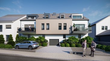 Situé à Schuttrange, cet appartement neuf en cours de construction, au 2ème étage d'une petite résidence, offre un cadre de vie confortable et contemporain au sein d'un environnement villageois recherché.  
D'une surface habitable d'environ 79 m², le bien se présente comme suit :  

Au deuxième étage, une entrée de ± 7 m² dessert un bel espace de vie lumineux avec un séjour de ± 32 m² et une cuisine ouverte.  
L'espace nuit se compose de deux chambres, une de ± 15 m² avec sa salle de douche privative de ± 3 m² et l'autre chambre de ± 12 m² ainsi qu'une salle de bain de ± 5 m², un débarras de ± 2 m² et un WC séparé de ± 2 m².  
Une terrasse de ± 6 m² permet de profiter d'un agréable espace extérieur et prolonge le séjour.  

Au sous-sol, vous bénéficierez d'une cave privative, d'un emplacement de parking intérieur, d'un emplacement extérieur, ainsi que d'une buanderie commune et de plusieurs locaux techniques.  

Détails complémentaires :  
- Sols en carrelage, parquet et dalle en béton armée  
- Revêtements muraux en peinture  
- Châssis PVC avec triple vitrage  
- Velux  
- Volets électriques  
- Ascenseur  
- Pompe à chaleur  
- Ventilation  
- Ventilation double flux  
- Cheminée  
- Porte de garage électrique  
- Thermostat  
- Domotique possible (en option)  
- Passeport énergétique A-B  

L'appartement bénéficie d'une situation idéale à proximité des transports en commun, de l'aéroport, des axes autoroutiers et de la gare, ainsi que de nombreuses infrastructures sportives, de loisirs, de pistes cyclables, de parcs de jeux, d'une pharmacie et de restaurants.  

Pour plus de renseignements, veuillez contacter s.v.p. Maurits van Rijckevorsel au +352 621 198 891 ou maurits@vanmaurits.lu