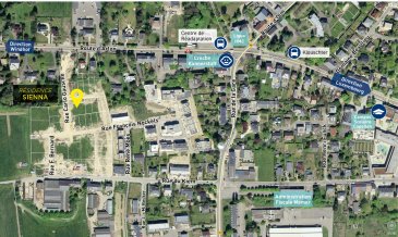 NEY Immobilière vous présente en vente un studio (1-05) à 48,71m2 au 1er étage de notre nouvelle résidence SIENNA à Capellen, il sera composé comme suit: hall d'entrée, cuisine ouverte sur le séjour, salle de douche, débarras, balcon, 1cave et 2emplacements intérieurs.
La résidence « SIENNA » se situe à Capellen, 12, rue Carlo Gausché (lotissement « Zolwerfeld II »). Capel­len fait partie de la commune de Mamer et se trouve près de la frontière belge entre Luxembourg-Ville et Steinfort. La résidence sera implantée sur un terrain de 9,54 ares.
ENVIRONS
La commune est entourée de Strassen, Bertrange et Windhof. Plusieurs restaurants, deux supermarchés, une pharmacie, une boulangerie et d’autres commod­ités se trouvent à proximité directe du lotissement. Différentes entreprises et grandes surfaces se sont installées dans le parc d’activités de Capellen et au sein de l’« Ecoparc Windhof ».

Le parc « Brill » à Mamer est équipé du pavillon « Am Parc Brill », de diverses aires de jeux pour enfants, d’un mini-stade, d’un terrain de basketball, des tables de ping pong et d’un skate parc. Le site « Op der Drëps » est un lieu de loisir à la lisière de la forêt communale et aux alentours de la « Thillsmillen ».
Le centre culturel « Kinneksbond » à Mamer propose un programme musical et artistique et les centres commerciaux « La Belle Etoile » et « City Concorde » se trouvent à 12 respectivement 15 min. Le centre aqua­tique « Les Thermes » à Strassen/Bertrange est situé à 12 min. et invite à passer un moment de détente dans son espace Wellness.

MOBILITÉ
La gare ferroviaire de Capellen se trouve à seule­ment 1 km, la ligne 50 des CFL relie Luxembourg à Arlon et desserve la gare de Capellen. L’arrêt de bus « Klouschter » qui se trouve à quelques pas est fré­quenté par un grand nombre de lignes de bus permet­tant une connexion jusqu’au Kirchberg, Luxembourg, Steinfort, Eischen, Ell, Keispelt, Saeul, Tuntange etc. L’accès autoroutier à l’A6 se trouve à Mamer et permet une connexion au réseau autoroutier du pays.

La piste cyclable Nicolas Frantz s’étend sur 12 kilo­mètres à partir de Strassen, en passant par Mamer, Holzem jusqu’à Garnich. A Mamer, la piste cyclable Eisch-Mamer démarre et s’étend sur une distance de 18 kilomètres faisant la liaison entre Mamer et Mersch, elle passe par Capellen et Kehlen.

Ligne 222 – Kirchberg – Luxembourg – Steinfort

Ligne 250 – Luxembourg – Steinfort – Redange

Ligne 260 – Luxembourg/Monterey – Keispelt


