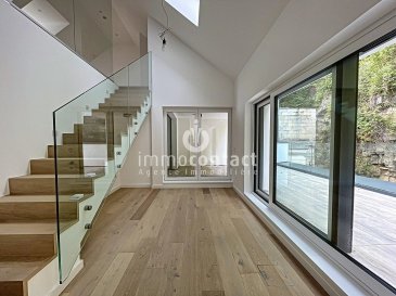 Maison avec beaucoup de luminosité de +/− 175m² avec 3 chambres, bureau et terrasse.

Idéalement située dans une rue à sens unique, elle se trouve proche de toutes les premières commodités (restaurants, poste, boulangerie, pharmacie, commune etc.).
Avec l'accès à Cloche D'Or et le lycée Vauban en moins de 5 minutes en voiture ainsi que les maisons relais, crèches et écoles à moins de 2 minutes, elle est idéale pour une famille.

La maison se compose comme suit :

Rez-de-chaussée :
- Hall d'entrée
- Salon de +/− 62m2 avec espace salle à manger donnant accès sur la première terrasse exposée Ouest
- Cuisine équipée ouverte
- WC séparé
- Espace buanderie

1er étage :
- Hall de nuit
- 2 chambres à coucher
- Salle de bain avec douche, WC et fenêtre
- Bureau ou dressing  avec accès sur la deuxième terrasse exposée Ouest

2ème étage :
- Chambre parentale avec sa salle de bain (douche, WC, meuble vasque et fenêtre)

À savoir :
- Maison libre de suite
- Première occupation
- Maison neuve (2022)
- Chauffage au gaz
- Triple vitrage
- Matériaux de qualité

Visites possibles en semaine et le samedi.

Pour toutes informations contactez-nous au 26 311 992

Estimation de votre bien (sous 48h), contactez-nous +352 26 311 992 ou sur info@immocontact.lu.<br /><br /> ---------- <br />Bright house of +/− 175m² with 3 bedrooms, office and terrace.

Ideally located on a one-way street, it's close to all amenities (restaurants, post office, bakery, pharmacy, town hall, etc.).
With access to Cloche D'Or and Lycée Vauban in less than 5 minutes by car, and maisons relais, crèches and schools less than 2 minutes away, it's ideal for a family.

The house is composed as follows:

First floor:
- Entrance hall
- Living room of +/− 62m2 with dining area opening onto the first west-facing terrace
- Open-plan fitted kitchen
- Separate WC
- Laundry area

1st floor :
- Night hall
- 2 bedrooms
- Bathroom with shower, WC and window
- Study or dressing room with access to second west-facing terrace

2nd floor:
- Master bedroom with en-suite bathroom (shower, WC, vanity unit and window)

Good to know:
- House available immediately
- First occupation
- New house (2022)
- Gas central heating
- Triple glazing
- Quality materials

Visits possible on weekdays and Saturdays.

For further information, please contact us on 26 311 992

For an estimate of your property (within 48 hours), please contact us on +352 26 311 992 or visit info@immocontact.lu.