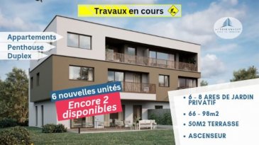 Contactez-le +352 621 323 867 pour cette annonce. 

Nous construisons avec des entreprises solvables !
Pas de risque de faillite !
Pas de risque de retard !
Nous garantissons l'achèvement de la construction!


Nouvelle Résidence à Dudelange-Noertzange.
--TRAVAUX EN COURS ?
-- Ils restent encore deux Appartements?
--Appartement au RDJ avec grande terrasse et jardin privatif?
--Appartement au 1. Étage avec balcon--


Vente de plusieurs appartements haut de standing (Rez-de-Jardin/ Appartements/ Penthouse/ Duplex), dans un endroit idyllique et verdure sur la route de Noertzange, dans la commune de Dudelange.

Avec l'acquisition d'un de ces appartements, vous recevez un cadre de vie calme, en bénéficiant d'excellentes infrastructures et d'un accès très rapide vers le centre de Luxembourg. 


La situation géographique exceptionnelle de ce bien vous offre une vue dégagée dans la nature et sur le sud du pays (Bergem-Noertzange, Foetz, Schifflange...) et même une vue sur le quartier Luxembourg-Kirchberg depuis les balcons avant.

Notre nouvel projet se trouve dans un quartier très privilégié à Dudelange et est parfaitement adapté à toute personne qui adore vivre proche de toutes commodités tout en profitant de la privacité adaptée dans un cadre de vie hors du commun.


Nous avons toutes les configurations possibles pour tous les budgets et grandeurs. 
Les plans peuvent encore être adaptés :

 Appartements rez-de-jardin disponibles :

- 	66- 98m2
- 	Jardin privatif (500 à 700 m2 de terrain privatif)
-	Balcons/terrasses
- 	Ascenseur
-	Emplacements intérieurs dans un Sous-sol
-	Vente en futur état d'achèvement (VEFA)

       Spécificités techniques :
-	Ascenseur
-	Ventilation contrôlée double flux
-	Chauffage au sol
-	Châssis PVC Triple vitrage
-	Stores électriques
-	Finitions haut de gamme
-	Emplacements intérieurs
 
 
De nombreuses options et possibilités de personnalisation de l'intérieur sont offertes pour chaque logement afin de permettre à chacun de définir l'ambiance, les couleurs ou encore les matériaux qui correspondent à ses envies.
Des modifications et choix des matériaux sont possibles.

L'ensemble de ces paramètres sont définis dans le cahier des charges de la construction, selon le type de logement envisagé.
 
Prix exacts et cahier des charges sur demande.
 



Les résidences disposent de tout le confort possible et bénéficient d'une situation exceptionnelle. Elles sont proche de toutes commodités, non loin des axes de circulation routier, proche des transports publics, proche du centre commercial, et des établissements scolaires dont l'école primaire Boudersberg à 200m.  La situation géographique est calme et largement verdurée.




Acheter du neuf c'est avoir la garantie et la tranquillité pour des années.


Nous sommes, en permanence, à la recherche de nouveaux biens à vendre (terrains, maisons, appartements).
 

?	Schwätze Lëtzebuergesch: All Informatiounen kennt dir gären och op Lëtzebuergesch kréien!
?	Spreche Deutsch: Alle Informationen können Sie gerne auch auf Deutsch bekommen!
?	Speak English: We can provide you all the Information in English!

 
*Les représentations graphiques sont à titre indicatifs et non contractuelles