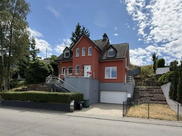 BELLE MAISON LIBRE 4 CÔTES  SUR TERRAIN DE 9.36 ARES ORIENTE S/O
(adresse: 19a Wenkelhiel L-568 Dalheim)

Surface brute 250 m² / Surface nette habitable 152 m²

Garage :   surface  30 m²   h. plafond: 3.60 m
=====

Sous-sol :   surface nette : 64 m²   h. plafond: 2.88 m 
======
Hall cave (18,40 m²) - Cave n°1 Buanderie  (12,10 m²) - Cave  n°2 Hobby  (13.80 m²) 
Cave n°3 Chaufferie (13.80 m²) - Cave à vin (6 m²) 

Rez-de-chaussée:    surface nette : 76,70 m²  h. plafond : 2.80 m   
=============
Hall d'entrée (11,80 m²) - WC séparé (4.10 m²) -  Bureau (8.40 m²) - Cuisine (14,70 m²)
S.AM. (14,30 m²) - Séjour (23,40 m²) 

1. étage:   surface nette  71 m ²  / h. plafond : 2.60 m  
======
Hall 1er étage (9 m²) - Chambre parentale : (19,00 m²) avec sortie sur Balcon 
Dressing 8,80 m², Chambre n°2 : (13,80 m²) - Chambre n°3 : (13,80 m²) - Sdb 6.60 m² 

Terrasse    +- 60 m²   (Sud/ouest)
======

Détails divers et technique :
===================
Volets électriques en PVC gris
Double vitrage PVC Blanc et Moustiquaires intégrés 
Cuisine SCAVOLINI avec Electroménagers SIEMENS + Frigo Américain SAMSUNG
Spots Plafond intégrés 
Toit en tuiles béton équipé en Panneaux solaires
Système d'alarme  
Feu ouvert dans Living 
Sol en bois stratifié niveau chambres 
Carrelage clair partout sauf dans les chambres
Escalier intérieur en pierre naturelle  
Chauffage au Gaz alimenté par une citerne situé à l'arrière de la maison (jardin)
Système d'adoucisseur d'eau 
Porte garage sectionnelle électrique  
2 abris de Jardin métalliques
Grande marquise électrique niveau terrasse 
Escalier escamotable vers grenier 
Grenier de rangement isolé au sol sur toute la surface 





SCHÖNES, FREISTEHENDES HAUS AUF EINEM 9,36-AR-GRUNDSTÜCK MIT SÜDWEST-AUSRICHTUNG
(Adresse: 19a WENKELHIEHL L-568 DALHEIM)

Bruttofläche 250 m² / Netto-Wohnfläche 152 m²

Garage:   Fläche: 30 m²   Deckenhöhe: 3,60 m
=====

Keller:   Nettofläche: 64 m²   Deckenhöhe: 2,88 m 
======
Kellerflur (18,40 m²) ? Keller Nr. 1 Waschküche (12,10 m²) ? Keller Nr. 2 Hobbyraum (13,80 m²) 
Keller Nr. 3 Heizungsraum (13,80 m²) ? Weinkeller (6 m²) 

Erdgeschoss:    Nettofläche: 76,70 m²  Deckenhöhe: 2,80 m   
=============
Eingangsbereich (11,80 m²) ? Separates WC (4,10 m²) ?  Arbeitszimmer (8,40 m²) ? Küche (14,70 m²)
Esszimmer (14,30 m²) ? Wohnzimmer (23,40 m²) 

1. Stock:   Nettofläche: 71 m²  / Deckenhöhe: 2,60 m  
======
Flur im 1. Stock (9 m²) ? Elternschlafzimmer: (19,00 m²) mit Zugang zum Balkon 
Ankleidezimmer 8,80 m², Schlafzimmer Nr. 2: (13,80 m²) - Schlafzimmer Nr. 3: (13,80 m²) ? Badezimmer 6,60 m² 

Terrasse    ca. 60 m²   (Südwestlage)
======

Sonstige und technische Details:
===================
Elektrische Rollläden aus grauem PVC
Weißes PVC-Doppelglas und integrierte Fliegengitter 
SCAVOLINI-Küche mit SIEMENS-Haushaltsgeräten + amerikanischer Kühlschrank von SAMSUNG
Integrierte Deckenstrahler 
Betondachziegel mit Solarmodulen
Alarmanlage  
Offener Kamin im Wohnzimmer 
Laminatboden in den Schlafzimmern 
Helle Fliesen überall außer in den Schlafzimmern
Innentreppe aus Naturstein  
Gasheizung, gespeist aus einem Tank hinter dem Haus (Garten)
Wasserenthärtungsanlage 
Elektrisches Sektionaltor zur Garage  
2 Gartenhäuser aus Metall
Große elektrische Markise auf der Terrasse 
Ausziehbare Treppe zum Dachboden 
Isolierter Dachboden mit Bodenbelag über die gesamte Fläche 





BEAUTIFUL, FOUR-SIDED HOUSE ON A 9.36-ARE LOT FACING SOUTH/WEST
(address: 19a WENKELHIEHL L-568 DALHEIM)

Gross floor area: 250 m² / Net living area: 152 m²

Garage:   area: 30 m²   ceiling height: 3.60 m
=====

Basement:   net area: 64 m²   ceiling height: 2.88 m 
======
Cellar entryway (18.40 m²) - Cellar #1: Laundry room (12.10 m²) - Cellar #2: Hobby room (13.80 m²) 
Cellar No. 3: Boiler Room (13.80 m²) - Wine Cellar (6 m²) 

Ground Floor:    Net area: 76.70 m²  Ceiling height: 2.80 m   
=============
Entrance hall (11.80 m²) - Separate toilet (4.10 m²) -  Office (8.40 m²) - Kitchen (14.70 m²)
Dining room (14.30 m²) - Living room (23.40 m²) 

1st floor:   net floor area: 71 m²  / ceiling height: 2.60 m  
======
First-floor hallway (9 m²) - Master bedroom: (19.00 m²) with access to a balcony 
Walk-in closet 8.80 m², Bedroom #2: (13.80 m²) - Bedroom No. 3: (13.80 m²) - Bathroom 6.60 m² 

Terrace    approx. 60 m²   (South/west)
======

Miscellaneous and Technical Details:
===================
Gray PVC electric shutters
White PVC double-glazed windows with built-in screens 
SCAVOLINI kitchen with SIEMENS appliances + SAMSUNG American-style refrigerator
Built-in ceiling spotlights 
Concrete tile roof equipped with solar panels
Alarm system  
Open fireplace in the living room 
Laminate flooring in the bedrooms 
Light-colored tile flooring throughout except in the bedrooms
Interior staircase made of natural stone  
Gas heating supplied by a tank located at the back of the house (in the garden)
Water softener system 
Electric sectional garage door  
2 metal garden sheds
Large electric awning over the patio 
Retractable staircase to the attic 
Attic storage space with floor insulation throughout