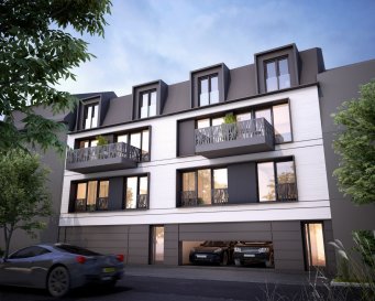 C’est dans le quartier vert et recherché de Luxembourg-Weimerskich que sera construit ce petit immeuble moderne abritant 3 appartements, construction 