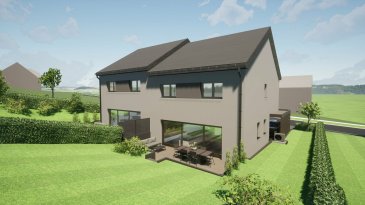 Maison unifamiliale jumelée ? Nouvelle construction à Kehmen LOT 5 (Commune de Bourscheid)

Home Project S.A. vous propose, en future construction, une maison unifamiliale jumelée isolée située à Kehmen, dans la charmante commune de Bourscheid, au coeur du canton de Diekirch.

Implantée sur un terrain de 4,26 ares, cette propriété bénéficie d'une vue imprenable sur la nature environnante, dans un cadre verdoyant et paisible.

Caractéristiques principales :
Surface habitable : 134,69 m²
Surface brute totale : 225,07 m²
Disponibilité : 2026

Composition :
Rez-de-chaussée :
Hall d'entrée accueillant
WC séparé
Débarras
Carport pour 1 voiture
Cuisine ouverte sur un lumineux living, avec accès direct à une terrasse de 24 m²

1er étage :
Hall de nuit
Coin Bureau
3 chambres à coucher
1 salle de bains
WC séparé

Combles:
Grand grenier aménageable
Local technique (chaufferie)

Intéressé(e) ?  Pour consulter les plans et le cahier des charges, n'hésitez pas à contacter notre bureau :
Tél. : (+352) 26 36 11 12
Email : info@home-project.lu



Einfamilien-Doppelhaushälfte - Neubau in Kehmen (Gemeinde Bourscheid)

Home Project S.A. bietet Ihnen als zukünftigen Bau ein freistehendes Einfamilien-Doppelhaus in Kehmen, in der charmanten Gemeinde Bourscheid, im Herzen des Kantons Diekirch.

Die Immobilie befindet sich auf einem 4,26 Ar großen Grundstück und bietet einen atemberaubenden Blick auf die umliegende Natur in einer grünen und ruhigen Umgebung.

Wichtigste Merkmale :
Wohnfläche: 134,69 m².
Gesamtbruttofläche: 225,07 m².
Verfügbarkeit: 2026

Zusammensetzung:
Erdgeschoss:
Einladende Eingangshalle.
Separates WC
Abstellraum
Carport für 1 Auto
Offene Küche mit hellem Wohnzimmer und direktem Zugang zu einer 24 m² großen Terrasse

1. Stock:
Schlafhalle
Ecke Büro
3 Schlafzimmer
1 Badezimmer
Separates WC

Dachgeschoss:
Großer ausbaubarer Dachboden
Technikraum (Heizungsraum)

Um die Pläne und Spezifikationen einzusehen, wenden Sie sich bitte an unser Büro:
Tel.: (+352) 26 36 11 12
Email: info@home-project.lu



Single-family semi-detached house - New construction in Kehmen (Municipality of Bourscheid)

Home Project S.A. offers you a detached, semi-detached single-family home for future construction, located in Kehmen, in the charming commune of Bourscheid, in the heart of the Diekirch canton.

Set on a 4.26-acre plot, this property enjoys uninterrupted views of the surrounding countryside, in a peaceful, green setting.

Main features:
Living area: 134.69 m²
Total gross floor area: 225.07 m²
Availability : 2026

Composition :
First floor:
Welcoming entrance hall
Separate WC
Storage room
Carport for 1 car
Kitchen opening onto a bright living room, with direct access to a 24 m² terrace

1st floor :
Night hall
Office area
3 bedrooms
1 bathroom
Separate WC

Attic space:
Large convertible attic
Boiler room

If you are interested, please contact our office for plans and specifications:
Tel: (+352) 26 36 11 12
Email: info@home-project.lu