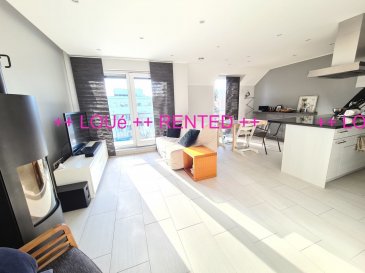 ++ LOUé ++ RENTED ++ LOUé ++ RENTED ++<br><br>A 2 pas du centre de Mondorf-les-Bains orienté plein SUD, A LOUER SUPERBE DUPLEX DERNIER ETAGE de HAUT STANDING offrant :<br>- 3 grandes CHAMBRES <br>- 1 vaste Living avec un poêle à bois et une sortie balcon,<br>- 1 magnifique cuisine équipée avec coin bar<br>- 1 BALCON ensoleillé PLEIN SUD avec marquise électrique<br>- 1 salle de douche avec WC et BIDET<br>- 1 salle de bain avec WC<br>- 1 débarras buanderie<br>- 1 coin bureau<br>- 1 ASCENSEUR<br>- 1 gigantesque cave de 10 m²<br>- 1 PARKING INTERIEUR.<br><br>Dans un bel  immeuble de 9 unités seulement et âgé de 8 ans, cet APPARTEMENT DUPLEX ETAT NEUF de 92 m² habitables offre des prestations très haut de gamme (cuisine KICHECHEF avec granit 5 cm et électro Siemens A + + +, portes en verre, poêle à bois, fenêtres Schüco, placards intégrés sur mesure . . . ).<br><br>Luminosité et ensoleillement sont garantis dans tout l\'appartement grâce à une orientation idéale SUD et de grandes ouvertures.<br><br>L\'appartement est fonctionnel et bénéficie d\'une ambiance chaleureuse et cosy.<br><br>Le dernier étage est réservé à une magnifique suite parentale avec dressing et salle de bain attenante.<br><br>!! RARE SUR MONDORF-LES-BAINS, UNE VISITE S\'IMPOSE  !!<br><br>O  LOYER : 1800 EUR/mois<br>O  AVANCES SUR CHARGES MENSUELLES: 180 EUR/mois (eau C+F, chauffage, poubelles, électricité des parties communes, ascenseur?) hors électricité privé, internet, TV et téléphone.<br>O  CAUTION : 5000 EUR<br>O  DISPONIBILITÉ : 01/04/2021<br>O  Frais d\'agence : 2106 EUR TTC<br>CPE : C/C<br><br>Idéalement situé à proximité de :<br>- grands parkings gratuits à 30 m,<br>- Arrêts de bus et accès autoroutes A13 pour Luxembourg Ville, Remich ou Esch-sur-Alzette.<br>- commerces (supermarché, pressing, fleuriste, boucherie, boulangerie...),<br>- cafés, restaurants, salon de thé,<br>- banques, poste, <br>- médecins, kinésithérapeutes, pharmacies, <br>- écoles, maison relais, nombreuses crèches, nombreux parcs et aires de jeux pour enfants,<br>- les Thermes et le Casino,<br>- infrastructures sportives: terrain de foot, piscines thermales, club de fitness, hall sportif, courts de tennis,<br>- nombreux clubs (cyclisme, foot, tennis, karaté, basket, hand-ball...) et associations culturelles (chant, chorale, musique, harmonie, Scouts, art créatif . . . ).