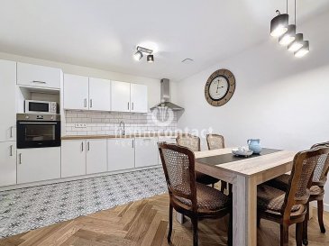 L'agence immobilière Immo-Contact vous propose ce magnifique appartement de +/− 80m² de surface habitable situé à Hamm.

Idéalement situé, dans une rue calme, proche de nombreux espaces verts, l'appartement est parfait pour une famille avec enfants.

À pied, vous pourrez facilement accéder aux commerces de proximité, aux écoles et aux arrêts de bus.
Les activités culturelles et les événements tout au long de l'année offrent des opportunités d'enrichissement pour tous les membres de la famille.

L'appartement, entièrement rénové en 2023, se compose comme suit :

- Hall d'entrée
- Salon avec espace salle à manger et accès au jardin exposé Sud
- Cuisine équipée ouverte
- 2 chambres dont une avec accès directe au jardin
- Bureau ou salle de jeux
- Salle de bain avec douche, WC et fenêtre
- WC séparés

À savoir :
- Aucuns travaux à prévoir
- Disponibilité immédiate

Visites possibles en semaine et le samedi.

Pour toutes informations contactez-moi au +352 621 456 444.

Estimation de votre bien (sous 48h), contactez nous +352 26 311 992 ou sur info@immocontact.lu.

 ---------- 
The Immo-Contact real estate agency is offering this magnificent apartment with +/− 80m² of living space located in Hamm.

Ideally located on a quiet street, close to numerous green spaces, the apartment is perfect for a family with children.

Local shops, schools, and bus stops are within easy walking distance.
Cultural activities and events throughout the year offer enrichment opportunities for all members of the family.

The apartment, completely renovated in 2023, is composed as follows:

- Entrance hall
- Living room with dining area and access to the south-facing garden
- Open-plan fitted kitchen
- 2 bedrooms, one with direct access to the garden
- Office or games room
- Bathroom with shower, toilet, and window
- Separate toilet

Please note:
- No work required
- Available immediately

Viewings possible on weekdays and Saturdays.

For further information, please contact me on +352 621 456 444.

For a valuation of your property (within 48 hours), please contact us on +352 26 311 992 or at info@immocontact.lu.